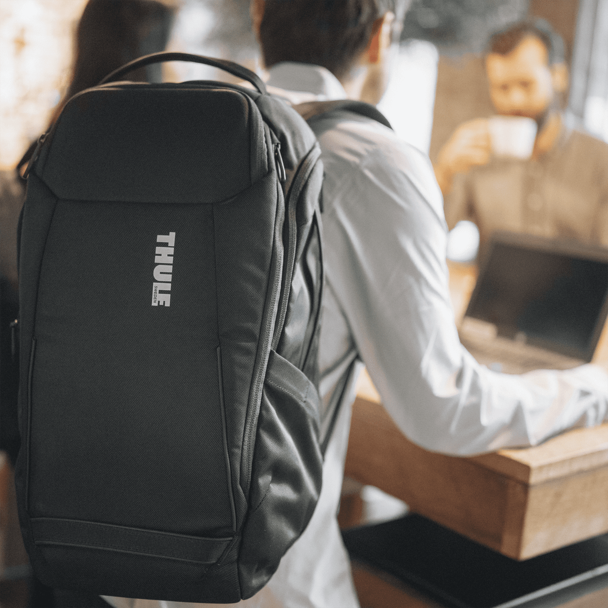 1381421 Accent Recycled Backpack (28L), Black - Image 3