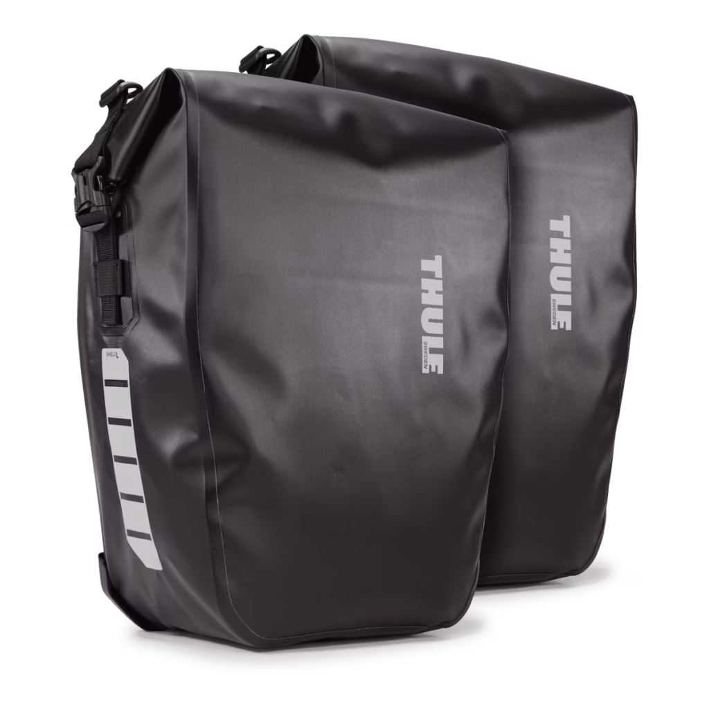 Shield Pannier (25L) Pair for bikes, Black (2pcs)