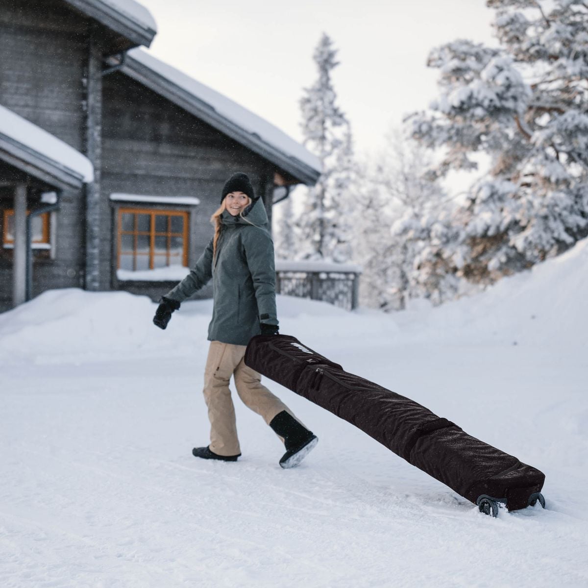 1387428 RoundTrip Ski Roller 175cm, Black - Image 3
