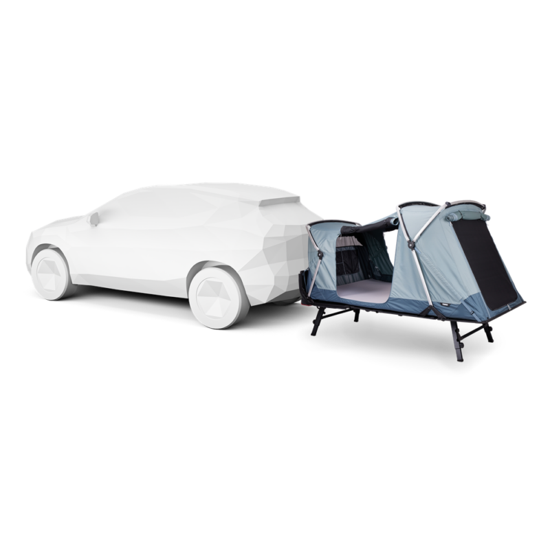 Towbar-mounted tents