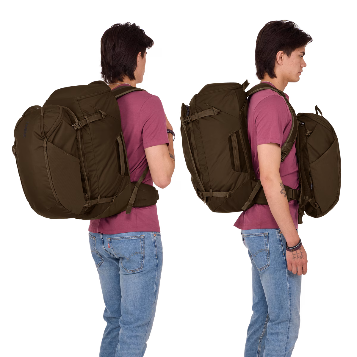 1522291 Landmark Travel Pack (60L), Deep Khaki - Image 4