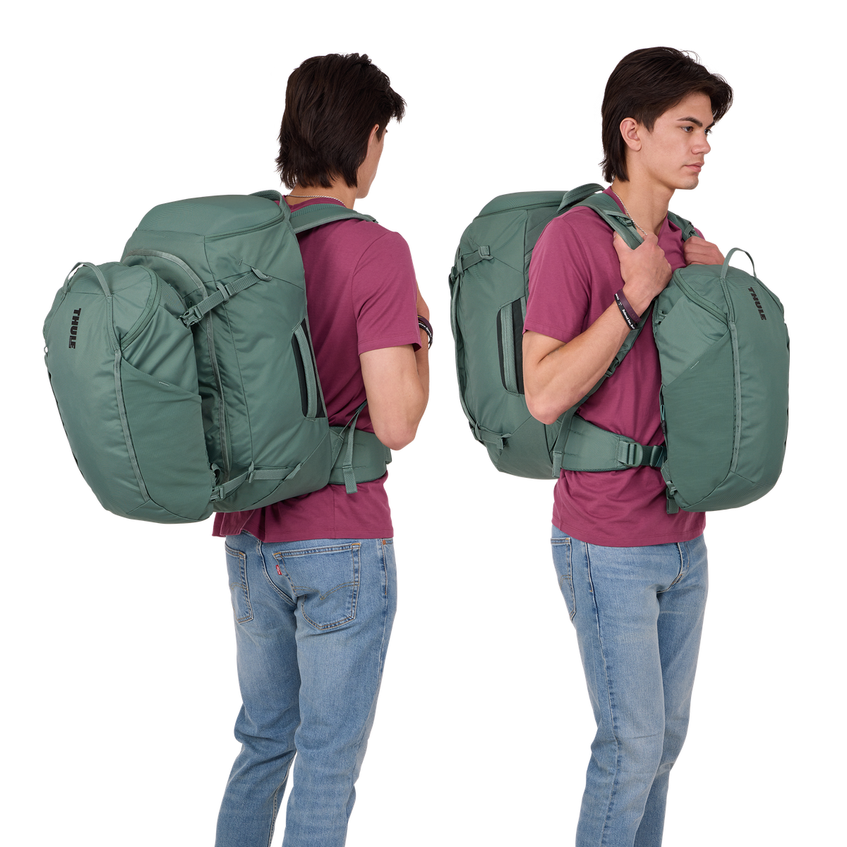 1522293 Landmark Travel Pack for women (60L), Hazy Green - Image 4