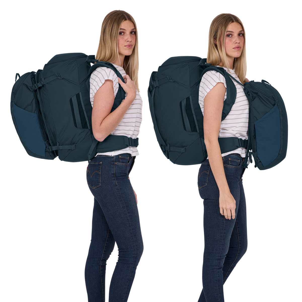 1522325 Landmark Travel Pack for women (60L), Darkest Blue - Image 4