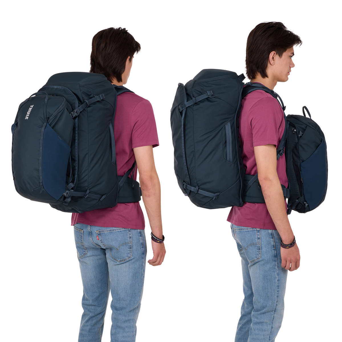 1522349 Landmark Travel Pack (70L), Darkest Blue - Image 6
