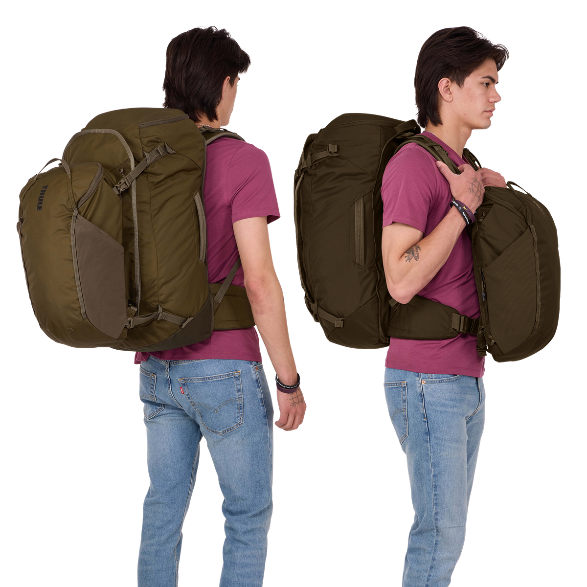 1522351 Landmark Travel Pack (70L), Deep Khaki - Image 4