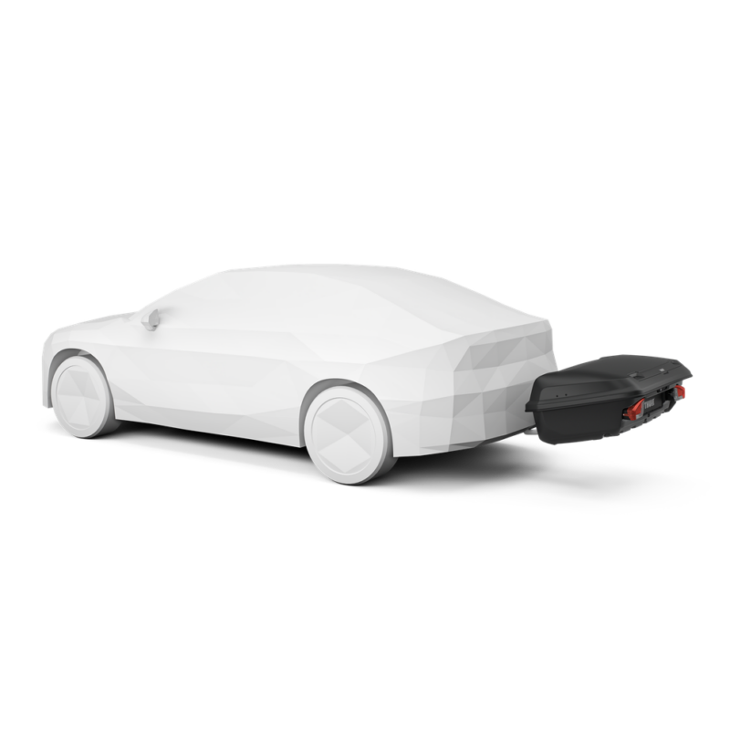 Towbar-mounted luggage racks